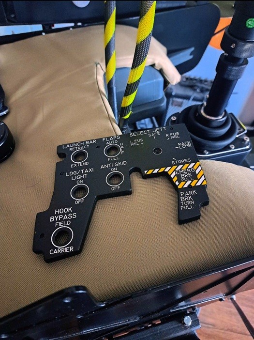 Backlit cockpit panel – thumbnail